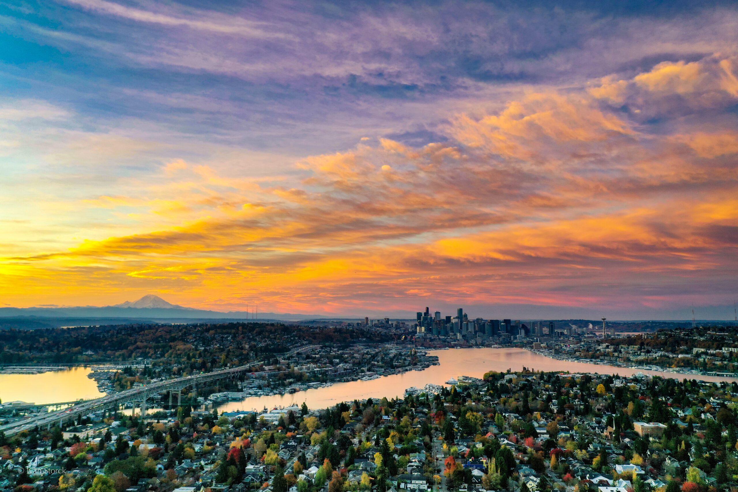 Aerial landscape, Pacific Northwest