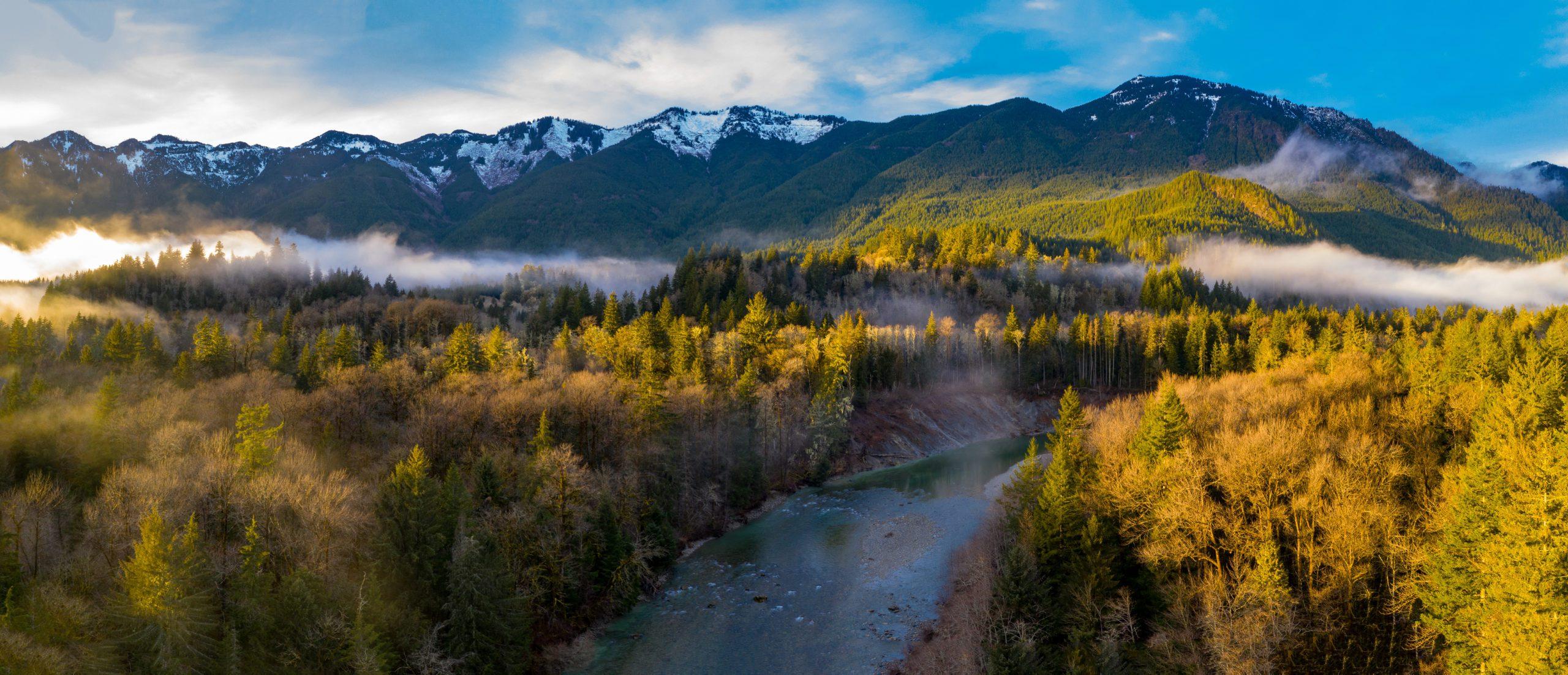 Aerial panorama, Oregon