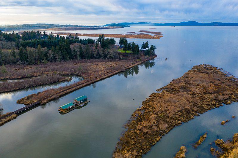 Svensen Island boat house
